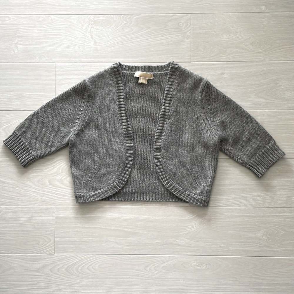 SALE! Michael Kors Collection Grey Cashmere Shrug